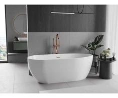 Vonia Mexen Eos, 150 x 75 cm, Baltas + Brushed copper persipylimas