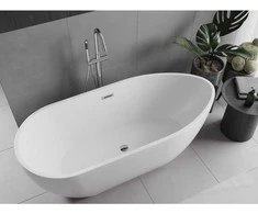 Vonia Mexen Eos, 150 x 75 cm, Baltas + Chrome persipylimas