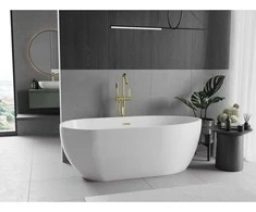 Vonia Mexen Eos, 150 x 75 cm, Baltas + Gold persipylimas