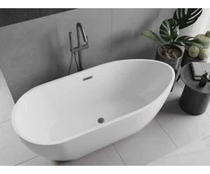 Vonia Mexen Eos, 150 x 75 cm, Baltas + Gun metal persipylimas