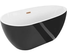 Vonia Mexen Eos, 150 x 75 cm, Baltas/Juodas + Brushed copper persipylimas