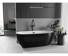 Vonia Mexen Eos, 150 x 75 cm, Baltas/Juodas + Juodas persipylimas