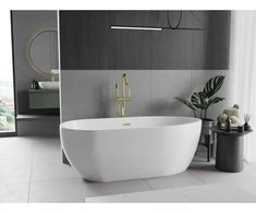 Vonia Mexen Eos, 170 x 75 cm, Baltas + Gold persipylimas