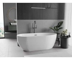 Vonia Mexen Eos, 170 x 75 cm, Baltas + Gun metal persipylimas