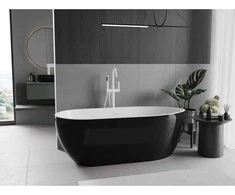 Vonia Mexen Eos, 170 x 75 cm, Baltas/Juodas + Baltas persipylimas