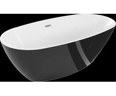 Vonia Mexen Eris, 170x85 cm, Juodas/Baltas+Chrome