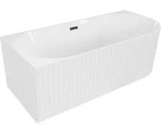 Vonia Mexen Gia, kairinė, 150 x 75 cm, Baltas gloss + Juodas persipylimas