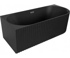 Vonia Mexen Gia, kairinė, 150 x 75 cm, Juodas matt + Brushed gun pilka persipylimas