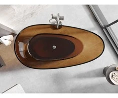 Vonia Mexen Glass Earth Transparent, 170 x 85 cm, su chromo dangteliu