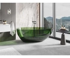 Vonia Mexen Glass Forest Transparent, 170 x 85 cm, su chromo dangteliu