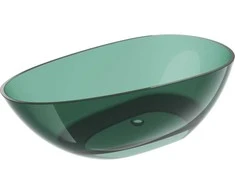 Vonia Mexen Glass Teal Transparent, 170 x 85 cm, su chromo dangteliu
