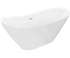 Vonia Mexen Lotos, 140 x 75 cm, Baltas + Brushed nickel persipylimas