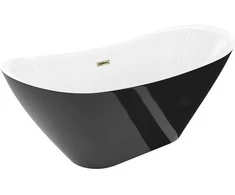 Vonia Mexen Lotos, 140 x 75 cm, Baltas/Juodas + Gold persipylimas