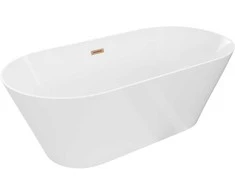 Vonia Mexen Luna Slim, 170 x 75 cm, Baltas + Brushed copper persipylimas