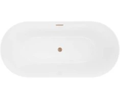 Vonia Mexen Luna Slim, 170 x 75 cm, Baltas + Brushed copper persipylimas