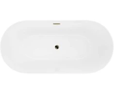 Vonia Mexen Luna Slim, 170 x 75 cm, Baltas + Gold persipylimas