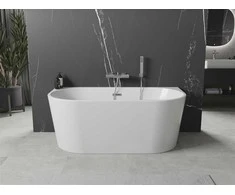 Vonia Mexen Oval, 170x80 cm, Baltas+Chrome