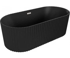 Vonia Mexen Paola, 170 x 80 cm, Juodas matt + Brushed nickel persipylimas