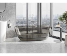 Vonia Mexen Pure Bronze Transparent, 170 x 80 cm, su chromo dangteliu - 58071708018