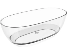 Vonia Mexen Pure Clear Transparent, 170 x 80 cm, su chromo dangteliu
