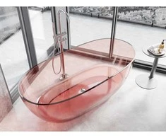 Vonia Mexen Pure Coral Transparent, 170 x 80 cm, korek chrom - 58071708004
