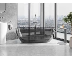 Vonia Mexen Pure Smoke Transparent, 170 x 80 cm, su chromo dangteliu
