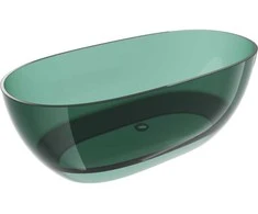 Vonia Mexen Pure Teal Transparent, 170 x 80 cm, su chromo dangteliu