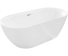 Vonia Mexen Roxy su sifonu, 170x80 cm, Baltas+Chrome
