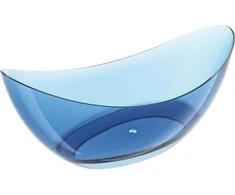 Vonia Mexen Vea Denim Transparent, 180 x 80 cm, su chromo dangteliu