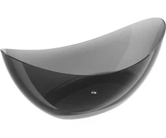 Vonia Mexen Vea Juodas Transparent, 180 x 80 cm, su chromo dangteliu