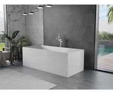 Vonia Mexen Vigo, 178,5 x 80 cm, Baltas + Brushed nickel persipylimas