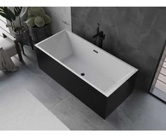 Vonia Mexen Vigo, 178,5 x 80 cm, Baltas/Juodas + Juodas persipylimas