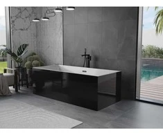 Vonia Mexen Vigo, 178,5 x 80 cm, Baltas/Juodas + Juodas persipylimas