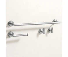 Vonios kambario aksesuarų rinkinys Rea Ari, Brushed Nickel, 4 dalys