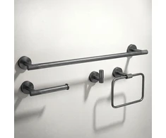 Vonios kambario aksesuarų rinkinys Rea Grid, Titanium, 4 dalys