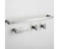 Vonios kambario aksesuarų rinkinys Rea Mati, Brushed Nickel, 4 dalys