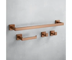 Vonios kambario aksesuarų rinkinys Rea Rio, Brushed Copper, 4 dalys