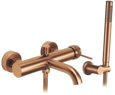 Vonios maišytuvas REA Lungo Grip su dušo komplektu, Brushed Copper