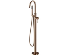 Vonios maišytuvas su dušeliu Besco Veo I Easy-Box, Brushed Copper