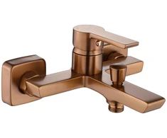 Vonios maišytuvas su dušo komplektu REA Argus, Brushed Copper