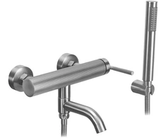 Vonios maišytuvas su dušo komplektu REA Argon, Brushed Nickel