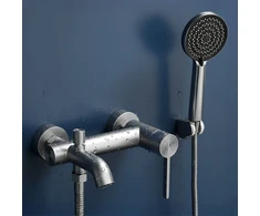 Vonios maišytuvas su dušo komplektu REA Foster, Brushed Nickel