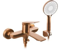 Vonios maišytuvas su dušo komplektu REA Avalon, Brushed Copper