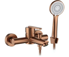 Vonios maišytuvas su dušo komplektu REA Ontario, Brushed Copper