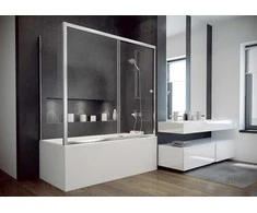 Vonios sienelė (kabina) Besco Duo Slide Chrome II, 150 x 70 x 150 cm