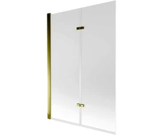 Vonios sienelė Mexen Castor II, Gold/matinis stiklas, 120 x 150 cm
