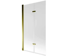 Vonios sienelė Mexen Castor II, Gold/matinis stiklas, 100 x 150 cm