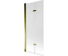 Vonios sienelė Mexen Castor II, Gold/matinis stiklas, 80 x 150 cm