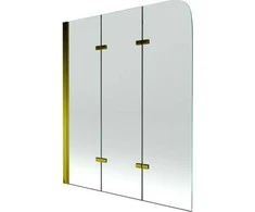 Vonios sienelė Mexen Felix III, 120 x 140 cm, Gold/Transparent