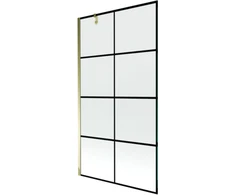 Vonios sienelė Mexen Next I, Gold/juodas raštas, 100 x 150 cm